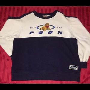 Disney Store White Blue Sweatshirt Since1966 Pooh